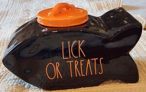 Rae Dunn Licks or Treat Cannister